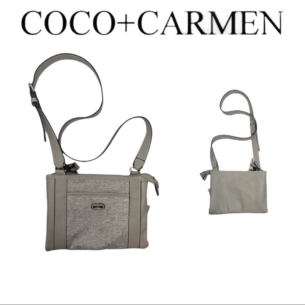 NWT COCO & CARMEN Gray Crossbody Bag